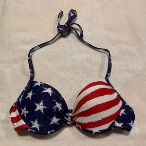 American Flag Push-Up Bikini Top